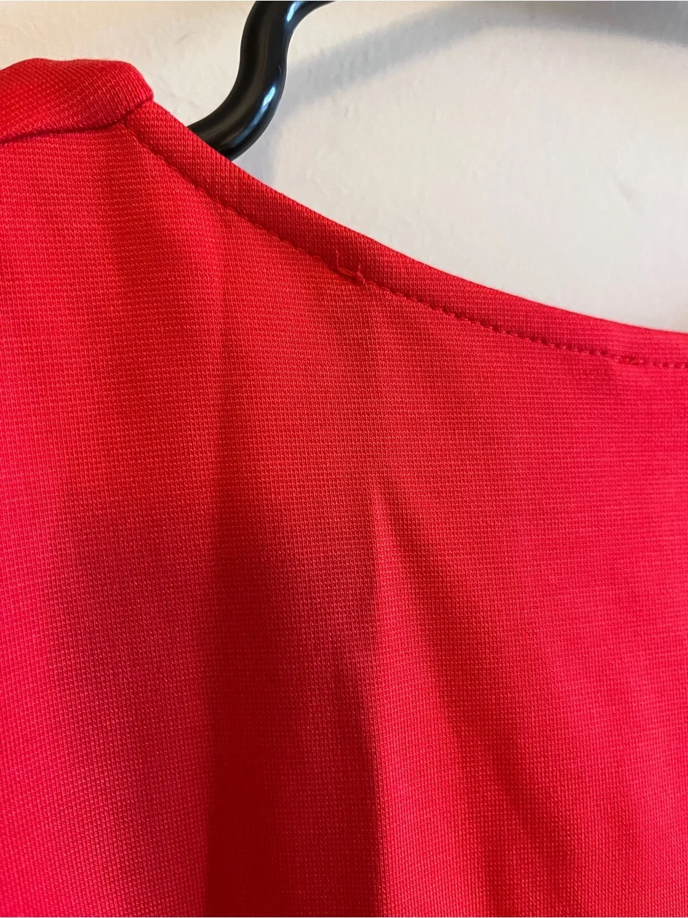 J. Crew Sleeveless Red V-Neck Flounce Hem Dress